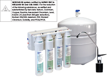 Aqua Flo QCRO-50 w/ Standard Chrome Faucet