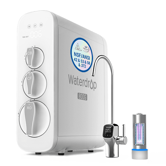800 GPD Tankless RO System with UV Sterilizing Light - Waterdrop G3P800